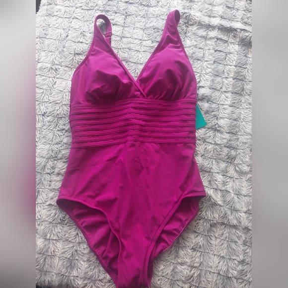 Aqua Green Swim Nwt Aqua Green One Piece Swimsuit Size Large